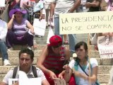 Protesta por comicios en México