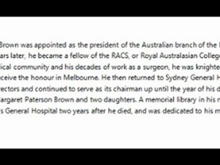 Tim Paterson Brown – Surgeon