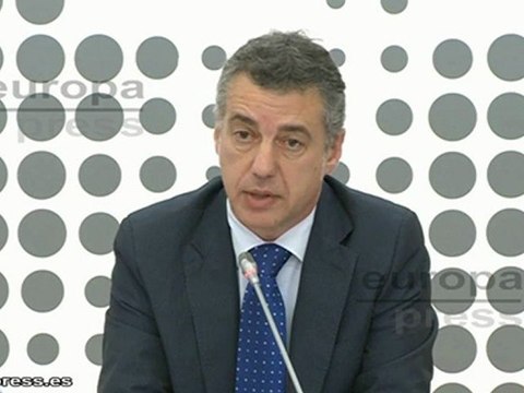 Urkullu: España, en breve, suspensión de pagos