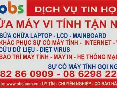 Sửa máy tính tận nhà - LH : 0982 86 0909 - 08 6298 2222
