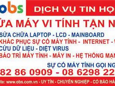 Sửa máy tính tận nơi quận Bình Thạnh LH : 0982 86 0909 - 08 6298 2222