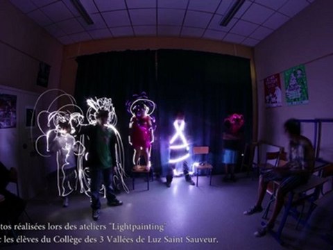 Atelier Lightpainting - Collège des 3 Vallées de Luz Saint Sauveur