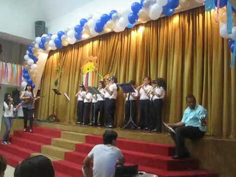 Flautas ''VENEZUELA'' ''ALMA LLANERA'' y ''LLUVIA'' en el Acto Cultural Preescolar 2012 del Colegio Betania