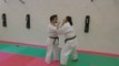 KO de Kyusho-Jitsu par Claudia Schnurle, 4ème dan de Karaté pour sa préparation au 1er dan de Kyuho-Jitsu de la BIKJ