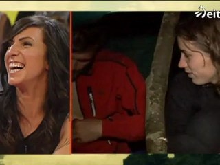 Los concursantes y la comida en El Conquistador