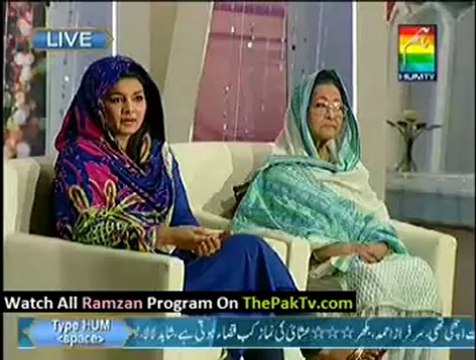 Noor e Ramzan Hum Ke Saath By Hum TV - 23rd July 2012 (Aftar) - Part 2
