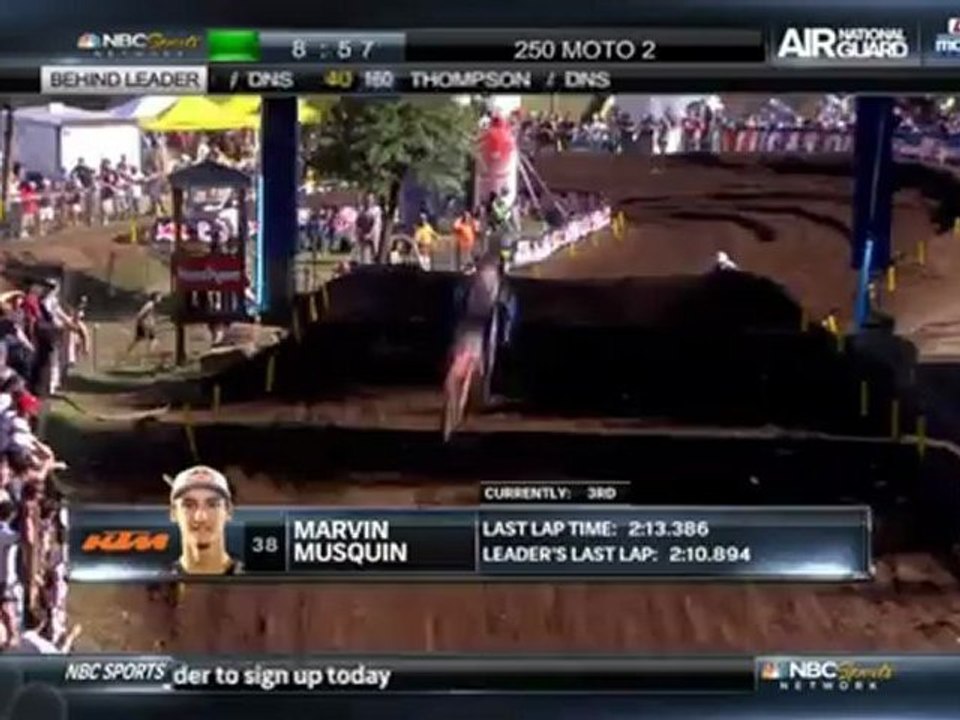 2012 AMA 250 Motocross Rd 8 Washougal Moto 2 HD 720p