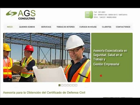 AGS CONSULTING SAC | Seguridad y Salud en el Trabajo | Prevencion de Riesgos Laborales | Seguridad y Salud Ocupacional | Certificado de Seguridad en Defensa Civil | Sistema de Gestion de Seguridad y Salud en el Trabajo | Lima - Peru