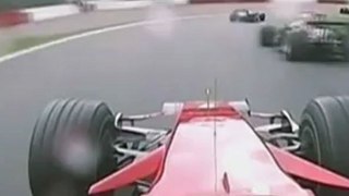 F1 2008 - R13 - Hamilton vs Raikkonen battle for win Spa onboard