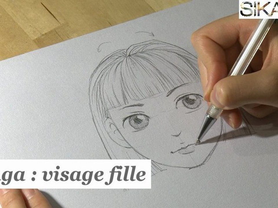 Manga : Comment dessiner un visage de fille ? - HD