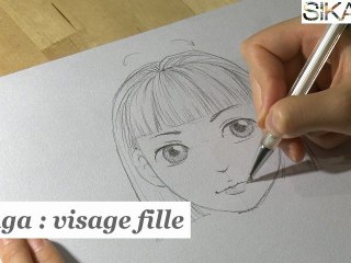 Manga : Comment dessiner un visage de fille ? - HD