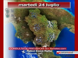 Previsioni del tempo, martedì 24 luglio