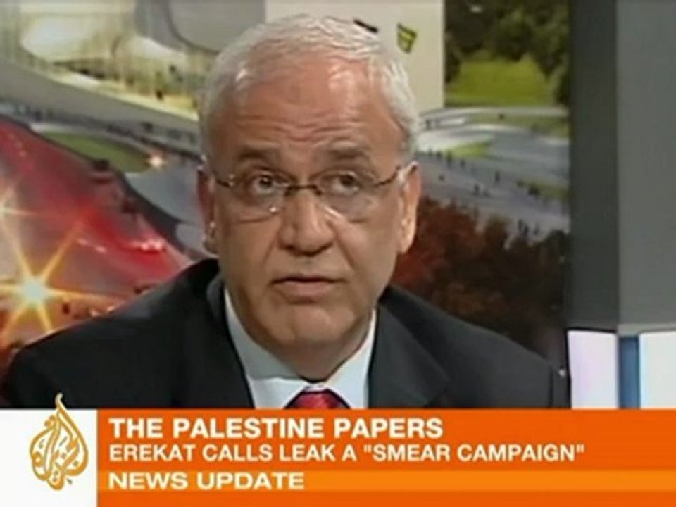Erekat condemns Palestine Papers