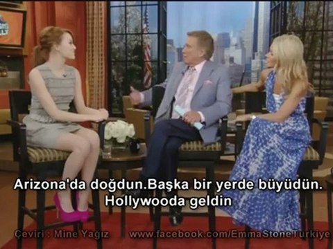 Emma Stone - Regis and Kelly (2011) - Türkçe Altyazılı 1