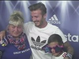 David Beckham surprises Team GB fans in photo booth