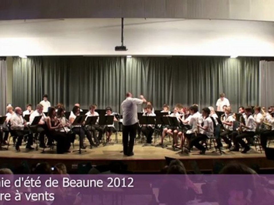 Académie d' été de Beaune 2012 - Orchestre à vents