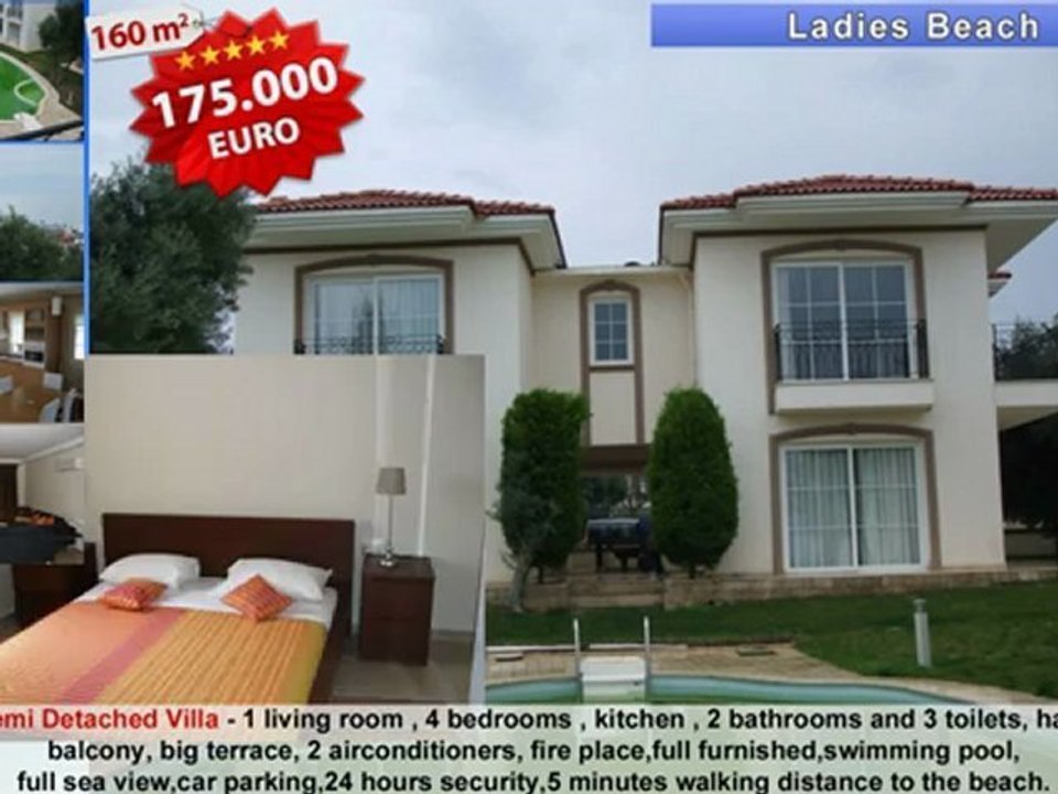 Kusadasi Ladies Beach Sea View Pool Lux Dublex Villa - Kuşadası Kadınlar Denizinde Deniz Manzaralı Havuzlu Dubleks Lüks Villa