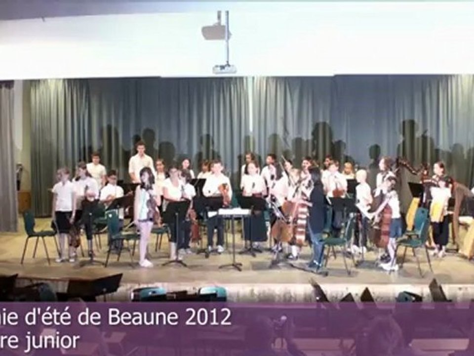 Académie d' été de Beaune 2012 - Orchestre junior