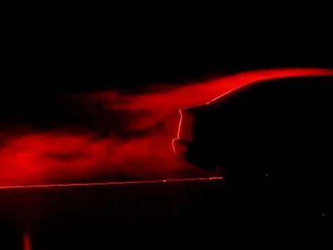 Visualisation Laser d'un écoulement d'air sur une voiture