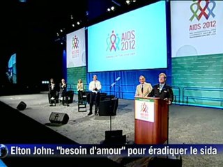 Elton John: "besoin d'amour" pour éradiquer le sida