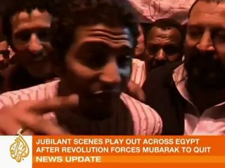 Jubilant scenes in Egypt's Tahrir Square