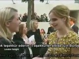 Emma Watson - Londra Moda Haftası  Burberry Gecesi  Röportajı 2009