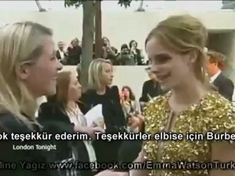 Emma Watson - Londra Moda Haftası Burberry Gecesi Röportajı 2009