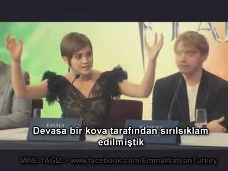 Emma Watson - Ölüm Yadigarları(2) Basın Toplantısı  En İyi Öpüşen - Altyazılı