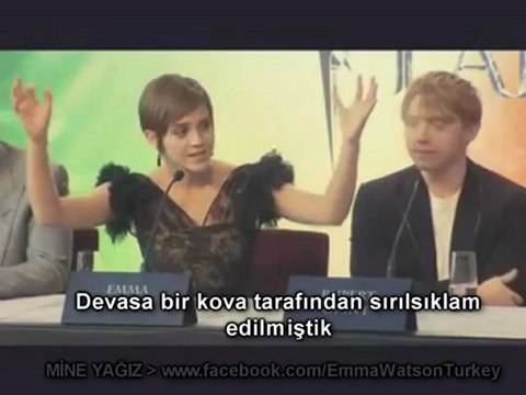 Emma Watson - Ölüm Yadigarları(2) Basın Toplantısı En İyi Öpüşen - Altyazılı
