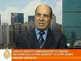 Libyan UN deputy ambassador speaks to AJE