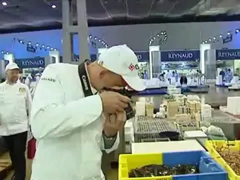 Les chefs cuisiniers des chefs d'États en visite à Rungis