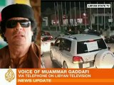 Gaddafi blames Libya's unrest on al-Qaeda