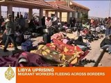 Migrant workers flee Libya