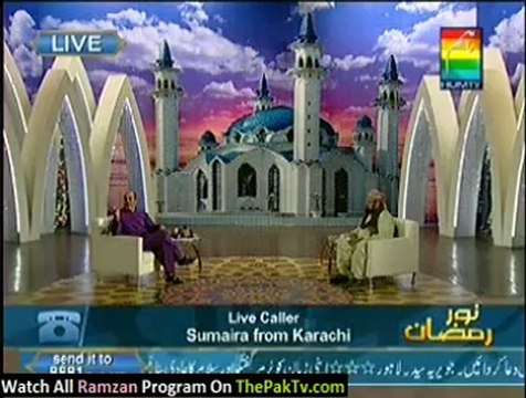 Noor e Ramzan Hum Ke Saath By Hum TV - 24th July 2012 (Aftar) - Part 2