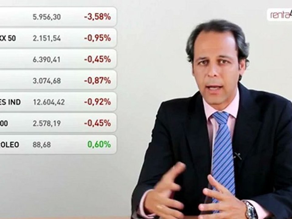 24.07.12 · Sesión de caídas en las bolsas - Cierre de mercados financieros - www.renta4.com