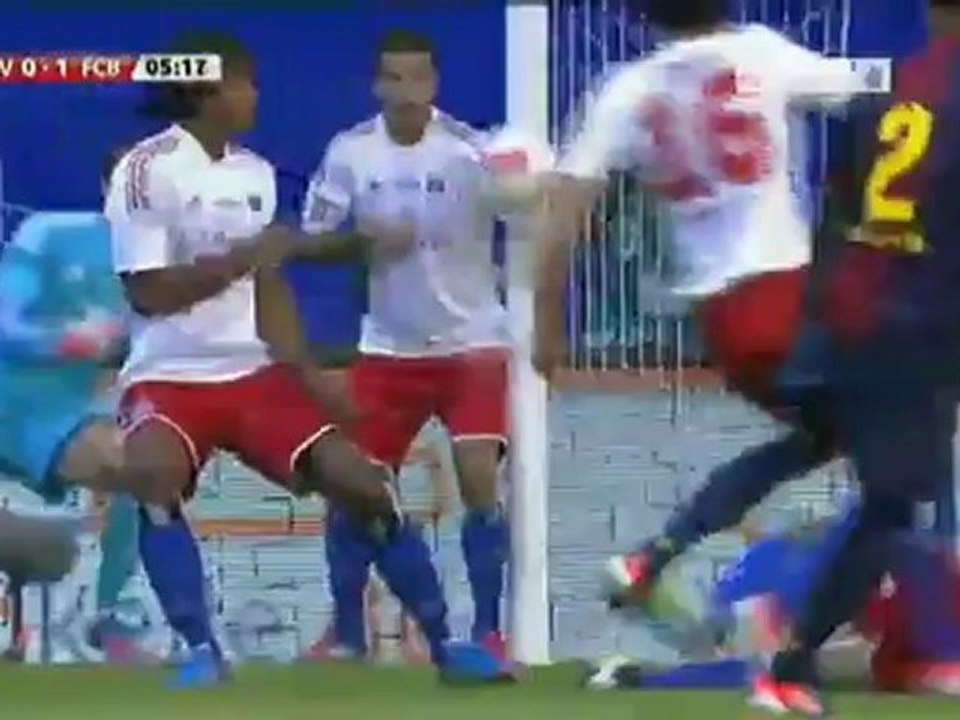 Hamburger SV 0 - 1 FC Barcelona Goal Daniel Alves