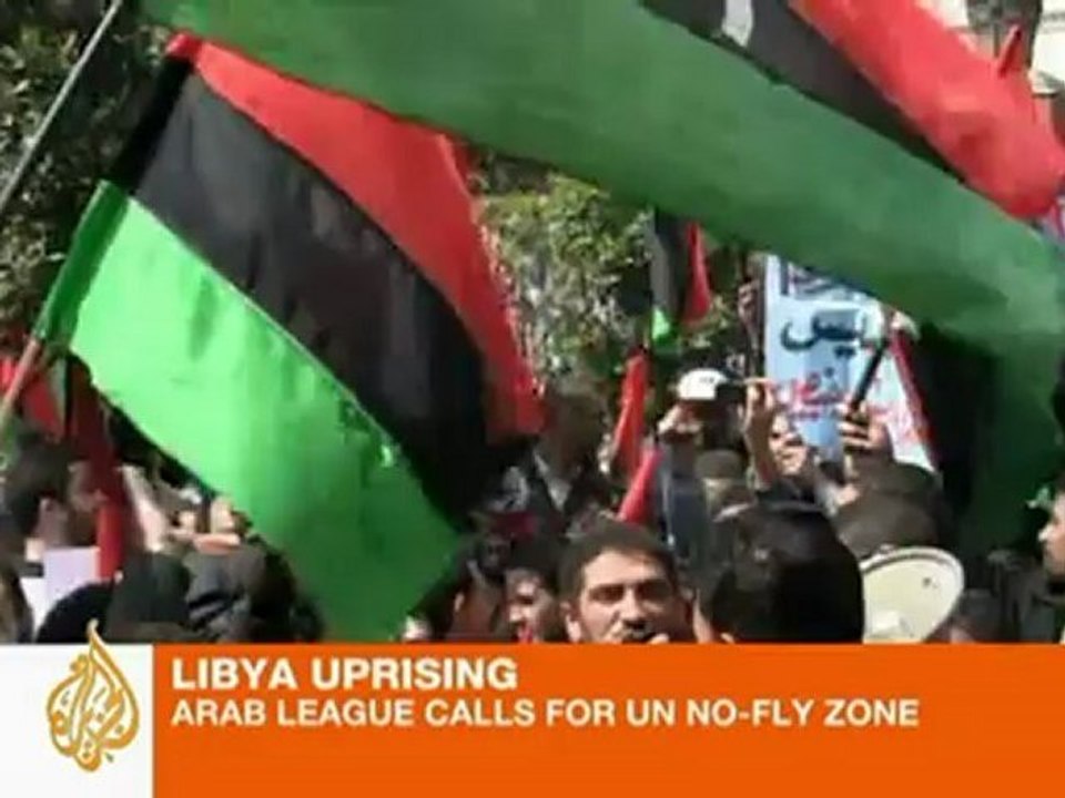 Arab League calls for a no-fly zone over Libya