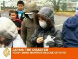 Snow hampers Japan rescue