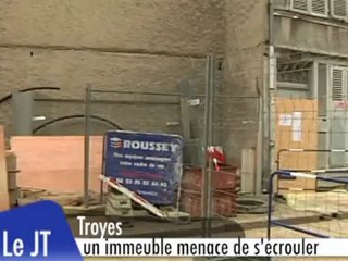 Un immeuble menace de s'écrouler à Troyes