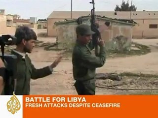 Claims of Gaddafi defying ultimatum