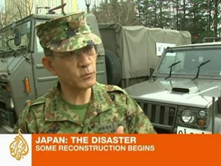 Japan begins reconstruction