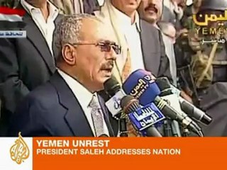 Yemen president addresses nation