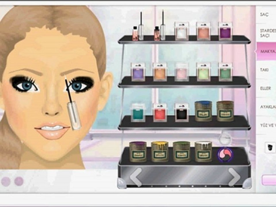 Stardoll Makyaj-Gece Makyajı