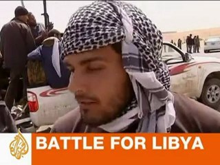 Libyan rebels retreat from Bin Jawad