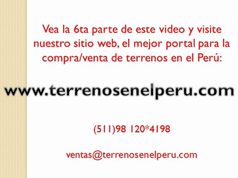 Como evitar ser estafado con tu nuevo terreno pt5