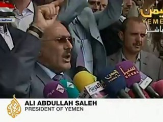 Yemen's Ali Abdullah Saleh on state TV