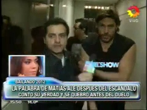 El llanto de Matías Alé después del escándalo