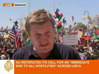Libya update: AU leaders 'mobbed' in Benghazi