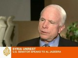 Interview: McCain on Syrian unrest