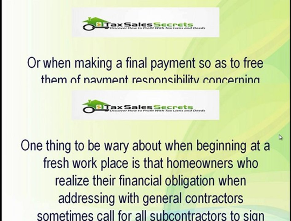 Tax Lien Laws